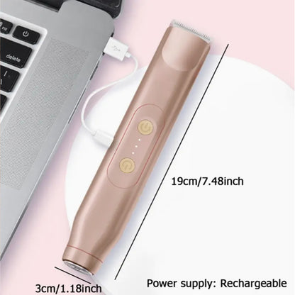 Afeitadora Eléctrica Corporal Doble Cabezal para Mujer ⚡